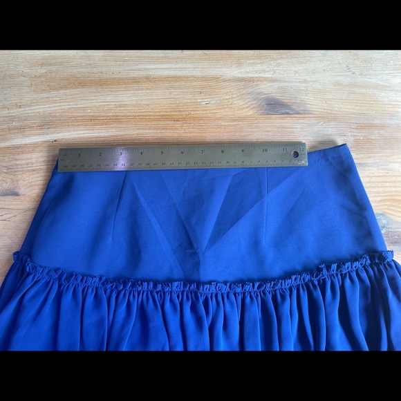 NWT Banana Republic royal blue flounce mini skirt - Picture 7 of 9